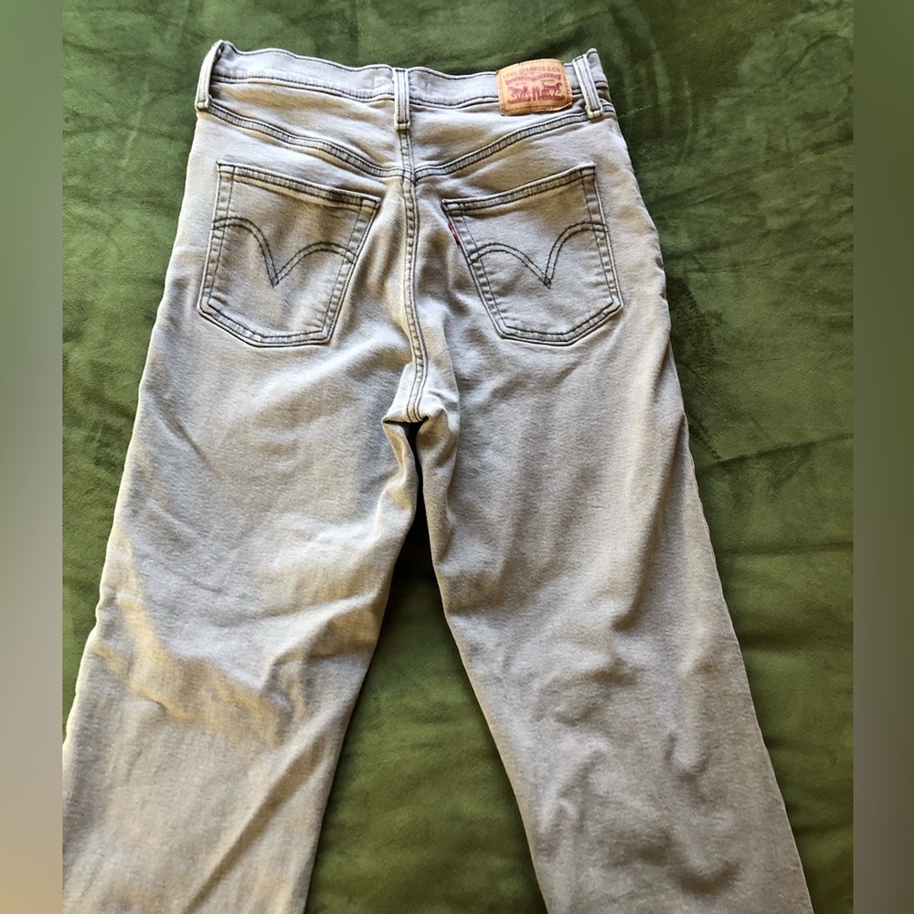 Gray Levi ribcage jeans